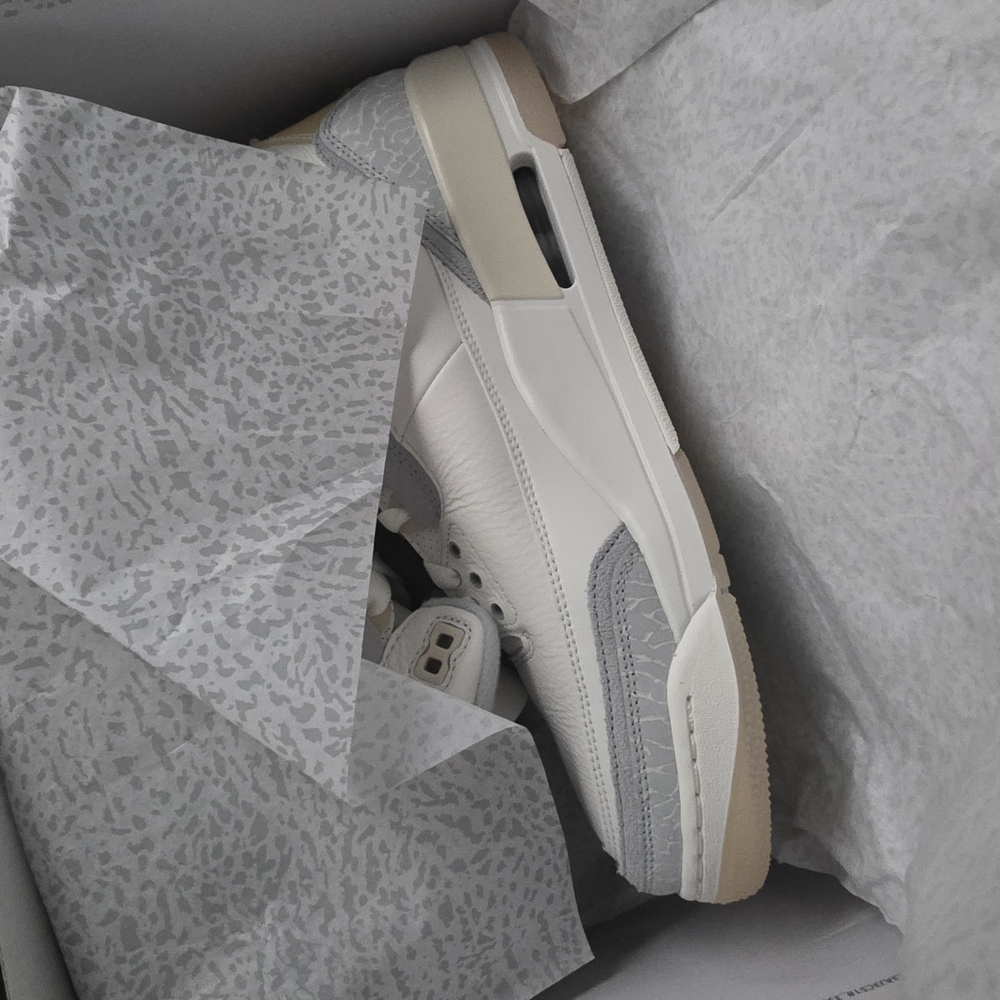 Jordan White and Gray Sneakers